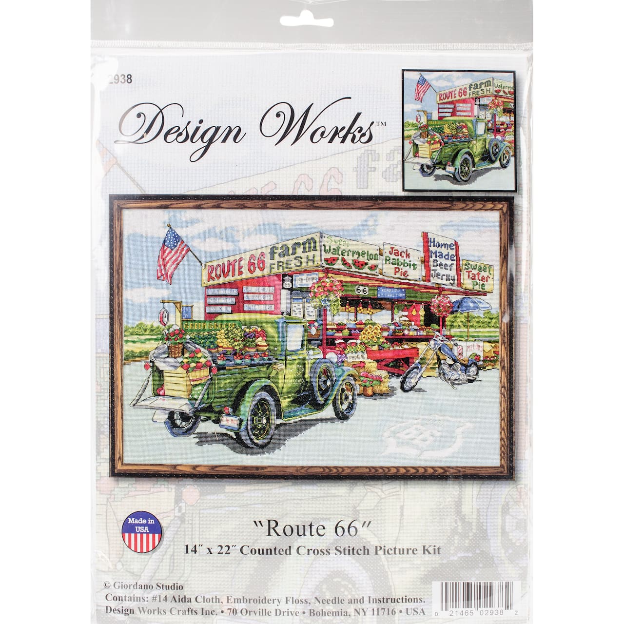 Design Works™ Route 66 Farmstand Counted Cross Stitch Kit